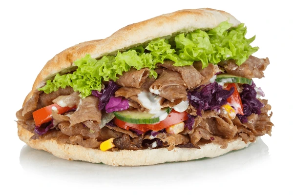 Mouthwatering doner kebab